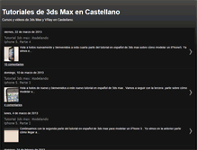 Tablet Screenshot of 3dsmaxencastellano.com